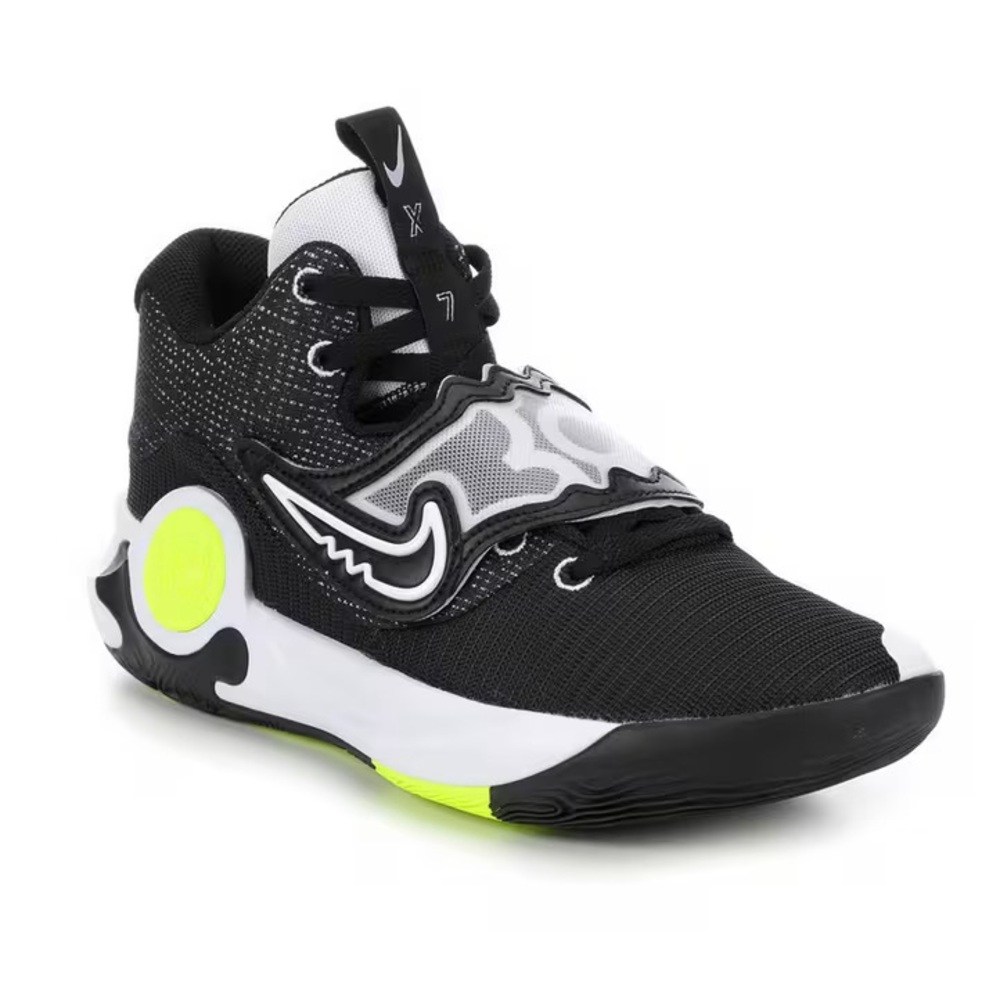 🔥🏀 NEW Nike KD Trey 5 X Basketball Shoes WHITE/BLACK/VOLT Mens 11.5 DD9538-007 - Picture 3 of 8